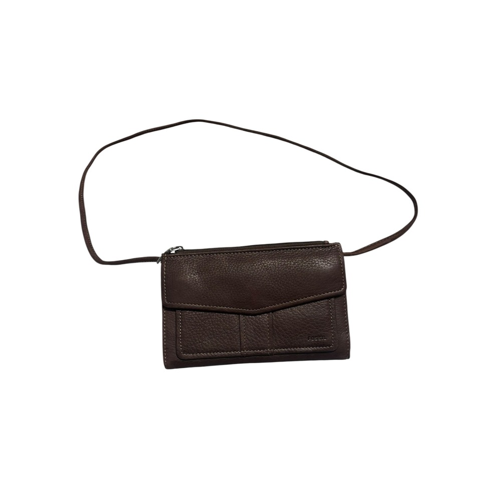 Fossil Brown Pebbled‎ Leather Crossbody
Wallet Bag - Picture 2 of 16